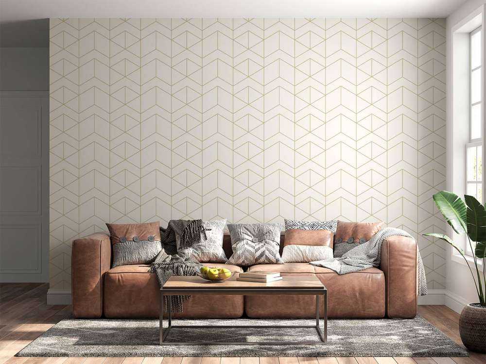 Geometrische weiße Kacheln