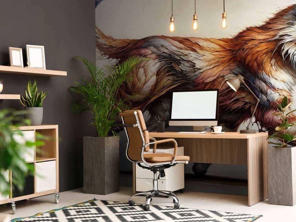 Kraftvolle Katze