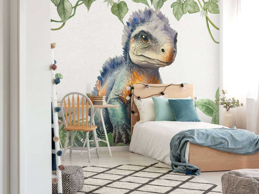 Baby-Ankylosaurus im Dschungel