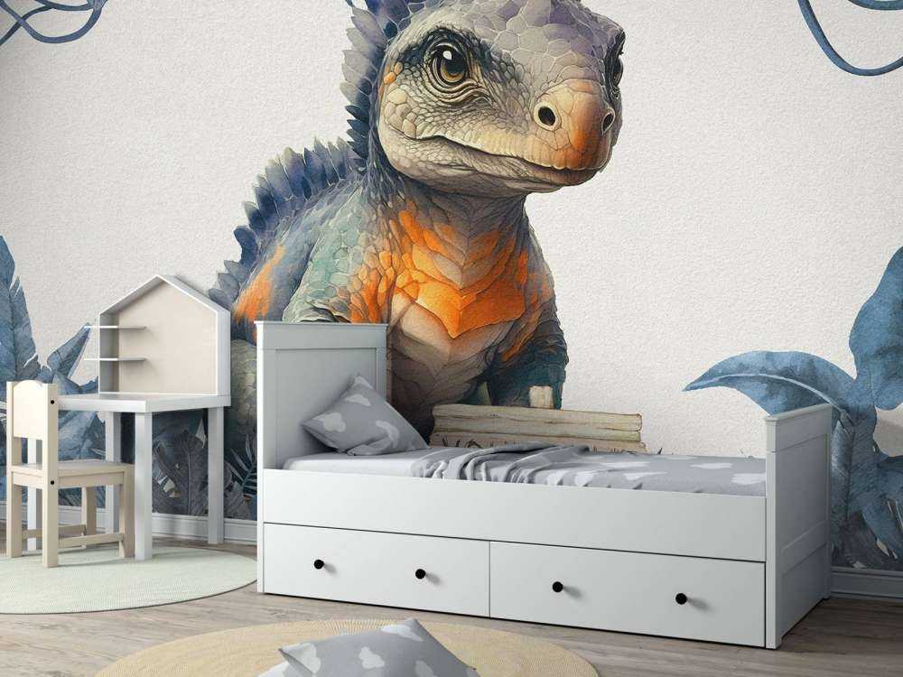 Baby-Ankylosaurus im blauen Dschungel