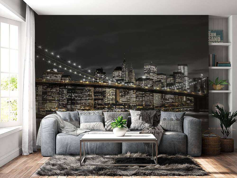 Brooklyn Bridge bei Nacht