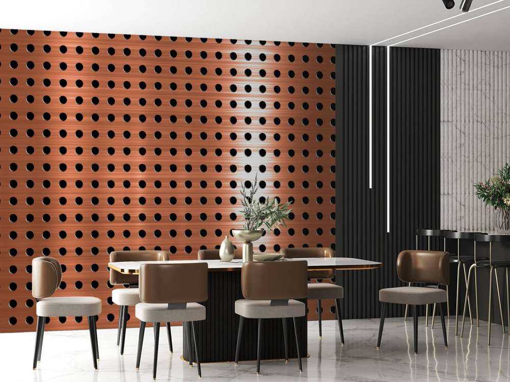 Metallplatte aus Kupfer