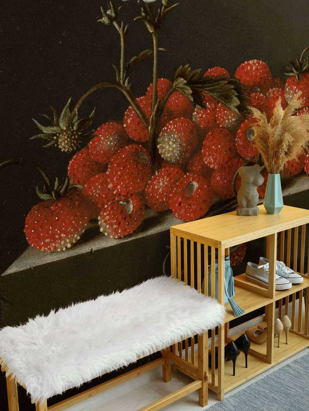 Stilleben mit Walderdbeeren
