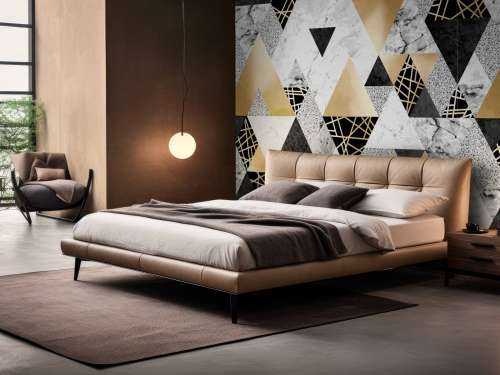 Marmor-Dreiecke mit Gold