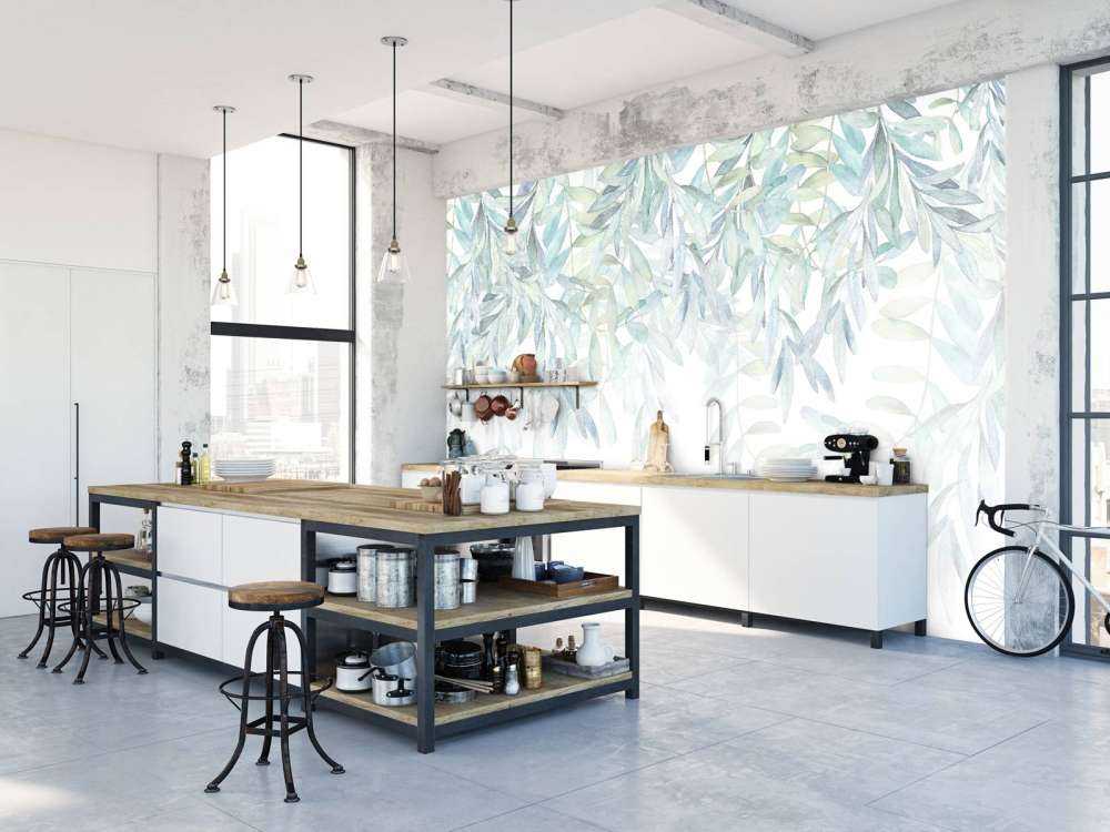 Pastellfarbene Aquarellblätter