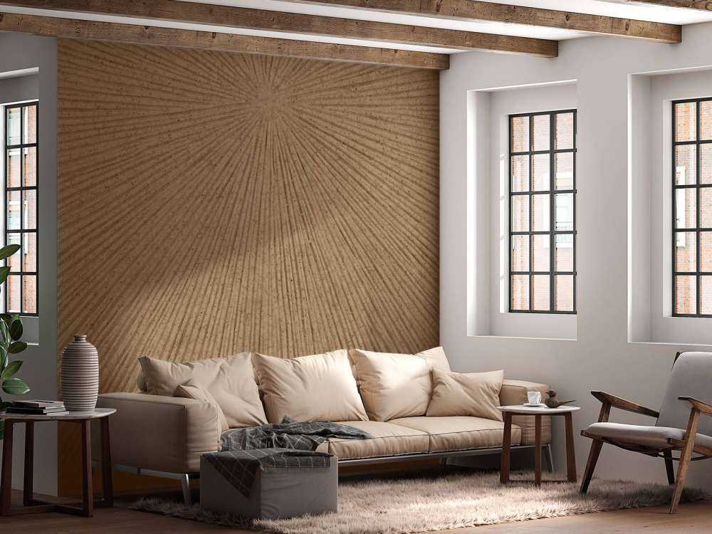 Struktur mit Linien in Goldbraun