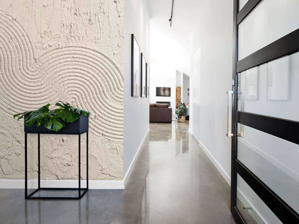 Zen Garden Textur in Leinen