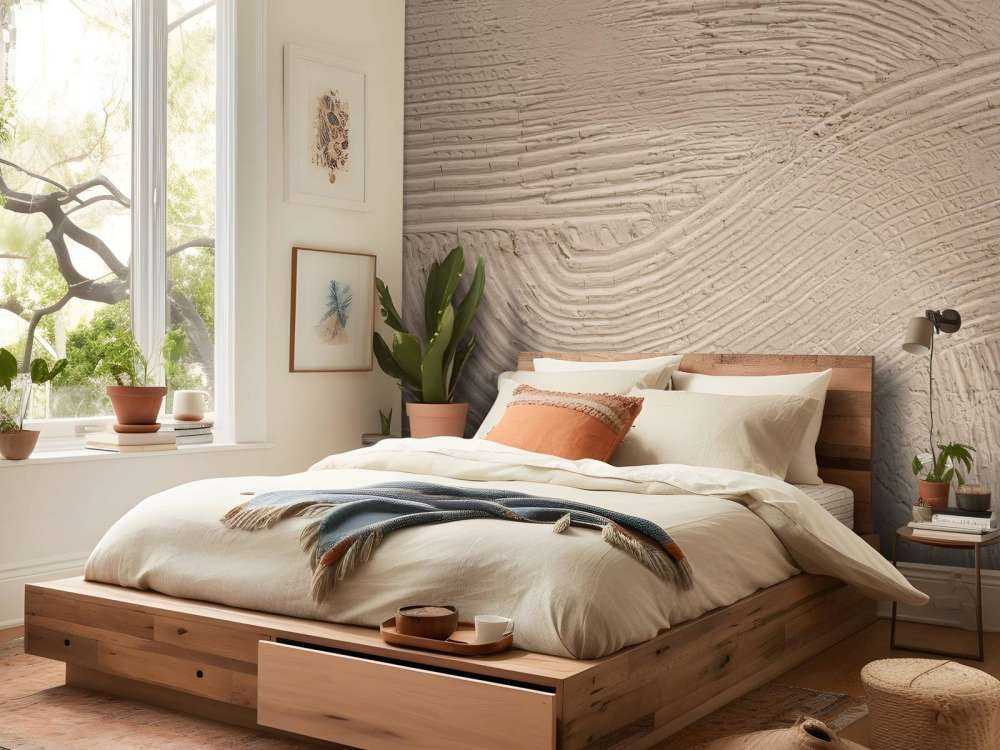 Strukturierte Linien in Taupe