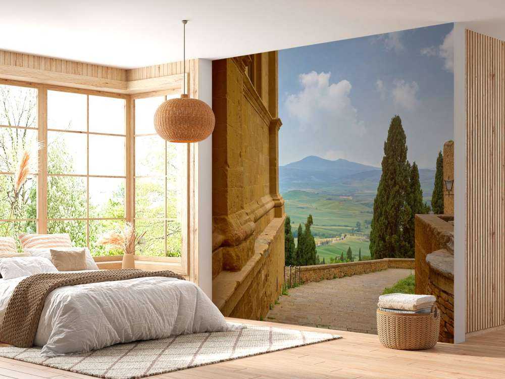 Treppe aus italienischem Dorf