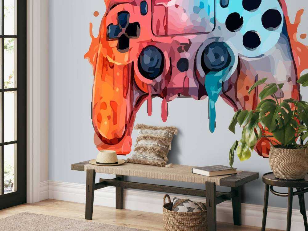 Aquarell Gamer Splash