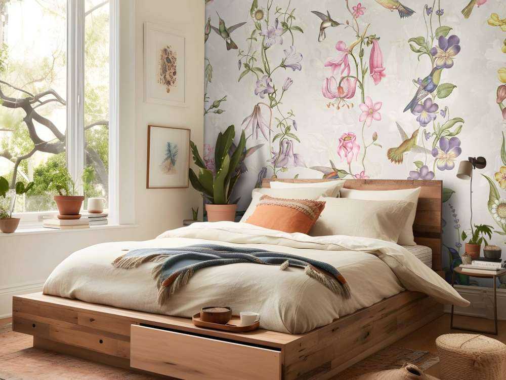 Weiden- und Gartenblumen Taupe