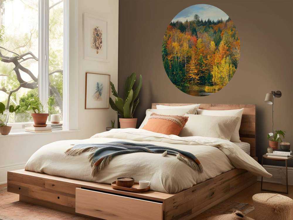See von Herbstbäumen