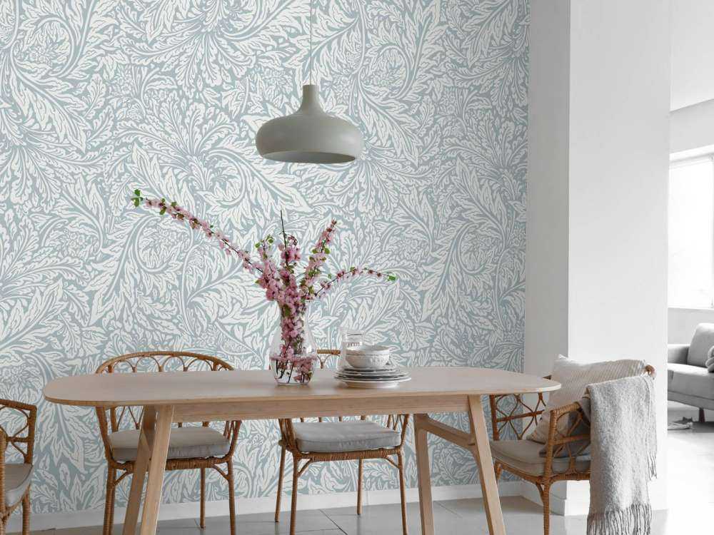 Morris Florals & Leaves - puderblau