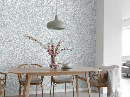 Morris Florals & Leaves - puderblau