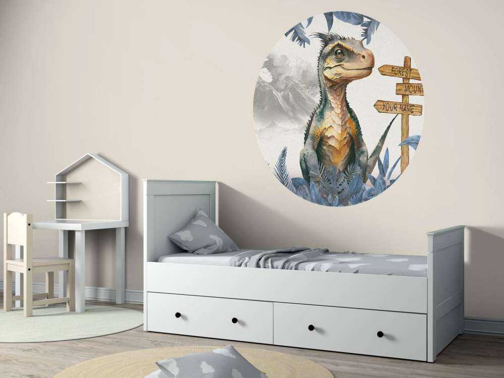 Baby-Velociraptor im blauen Dschungel