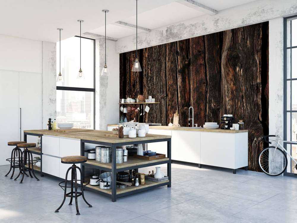 Dunkles altes Holz