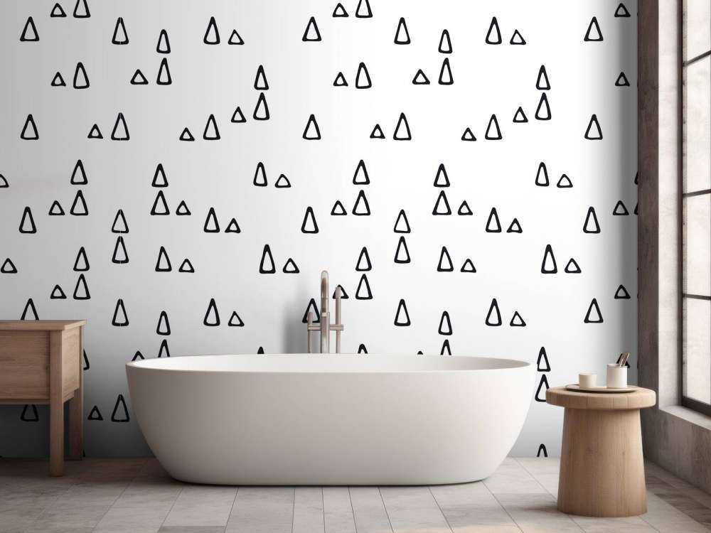 Schwarz-weiße Dreiecke