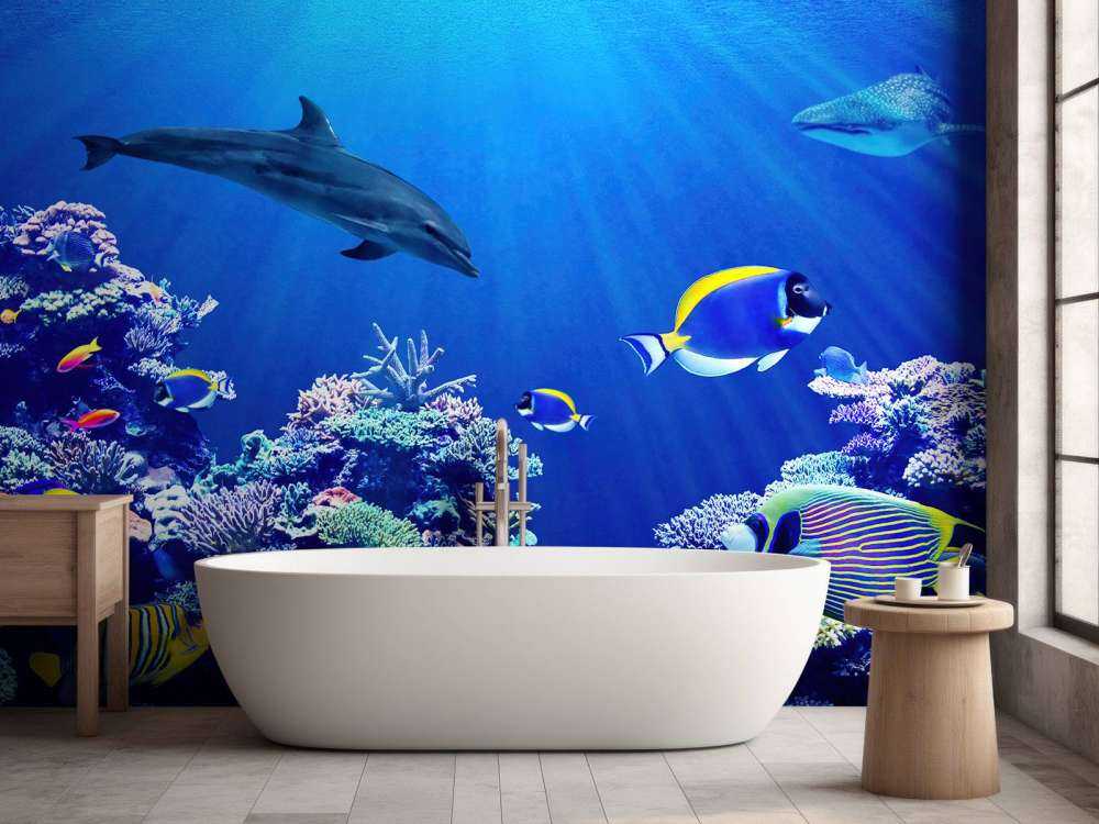 Unterwasserwelt blau