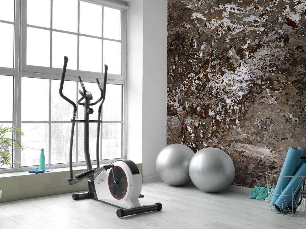 Anthrazitfarben lackierte Struktur