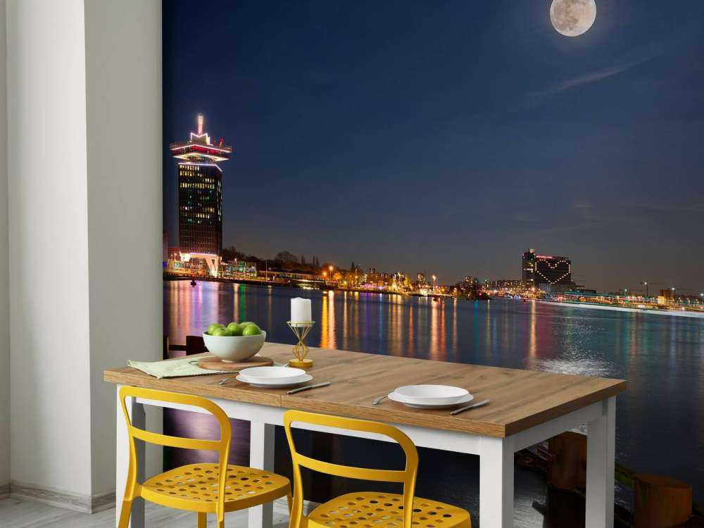 Super-Mond in Amsterdam
