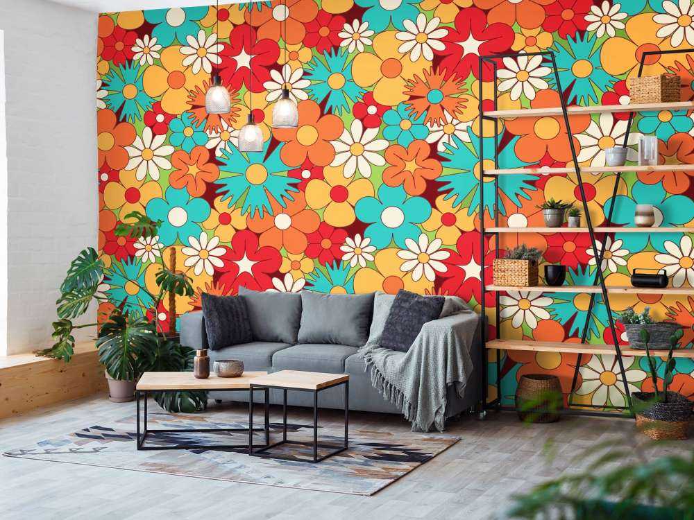 Blumen im Vintage Stil