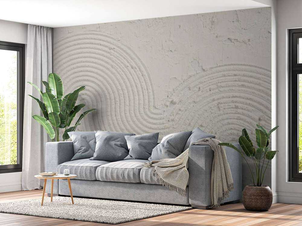 Texturkunst in Off-White