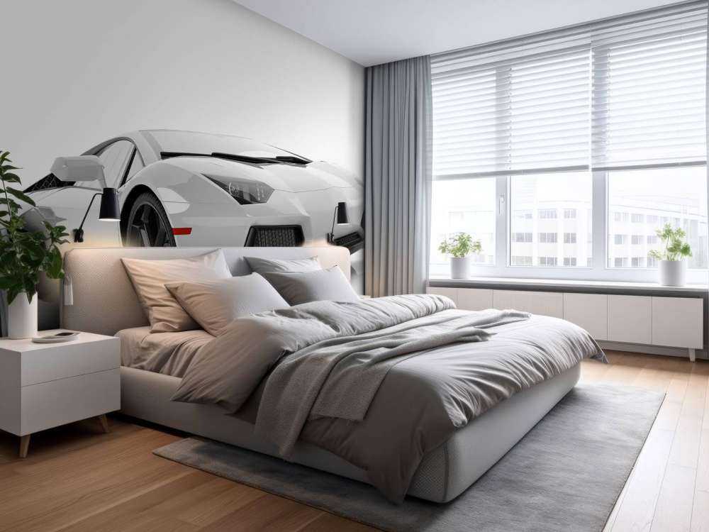 Weißes Superauto