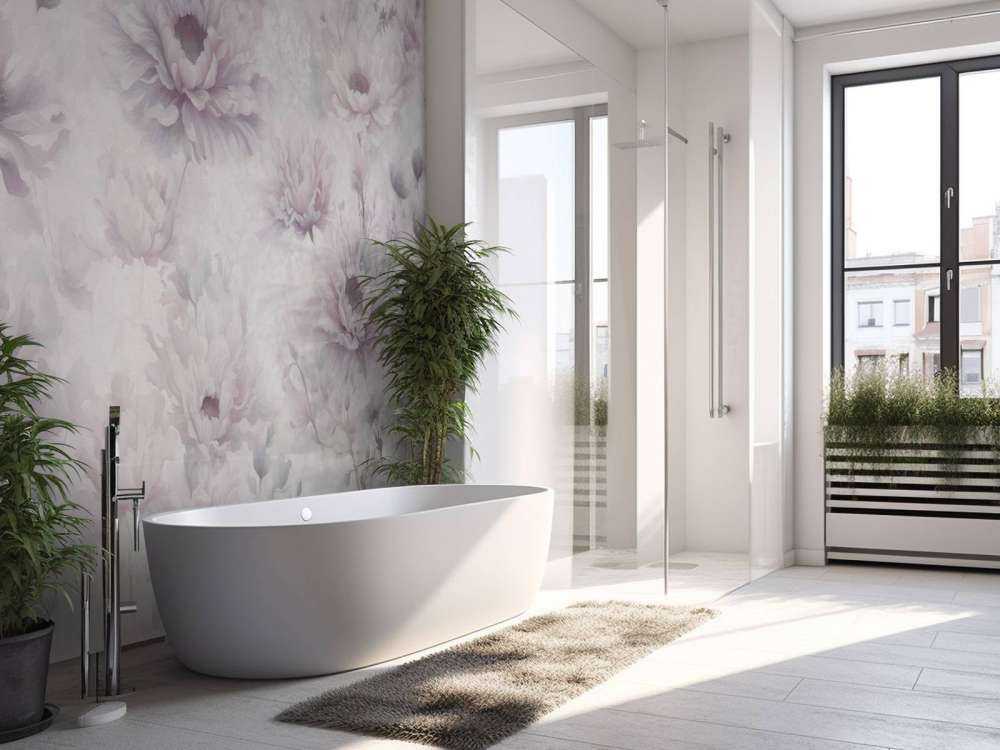 Romantische Wand Rosa