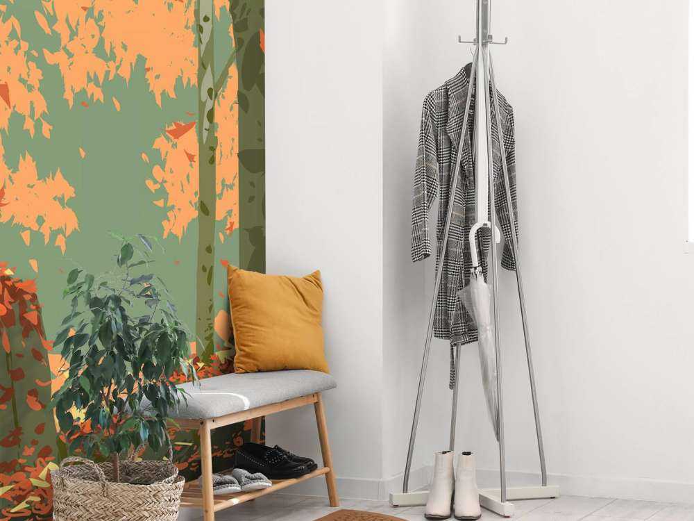 Herbst Wald Illustration