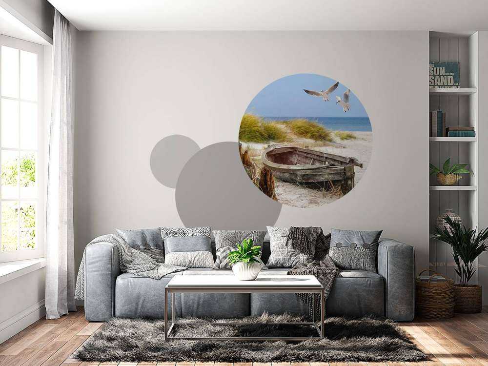 Möven, Strand und Meer