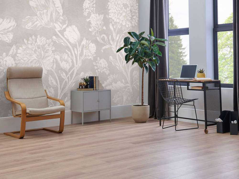 Barocke Blumenlandschaft - greige