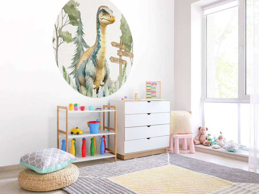 Baby-Brachiosaurus im Dschungel