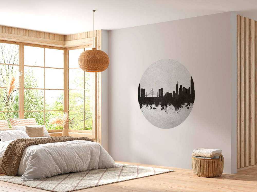 Aquarell-Skyline, Hongkong