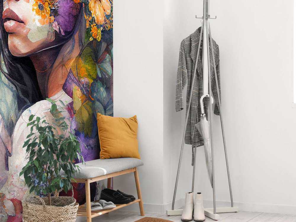 Watercolor Tropical Woman #6