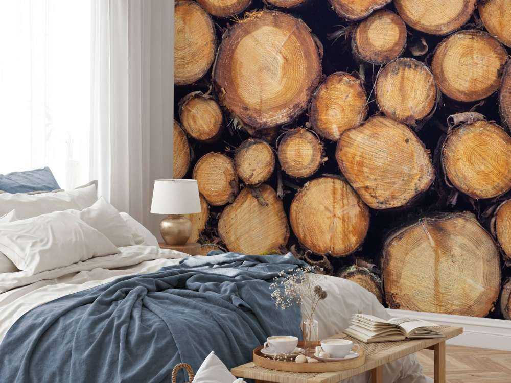 Gehacktes Holz