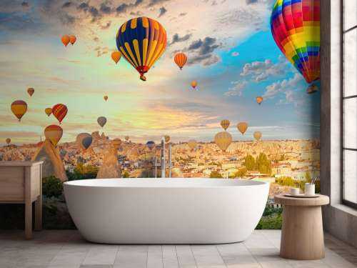 Schöne Heißluftballons