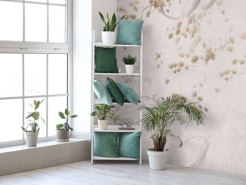 Blütenbaum Kunst - Beige