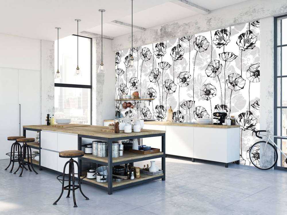 Grafische Mohnblumen