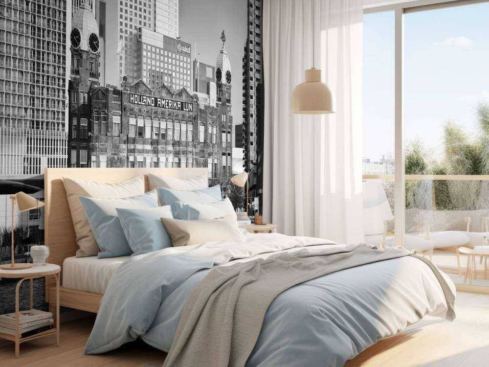 Hotel New York in schwarz-weiß Rotterdam 