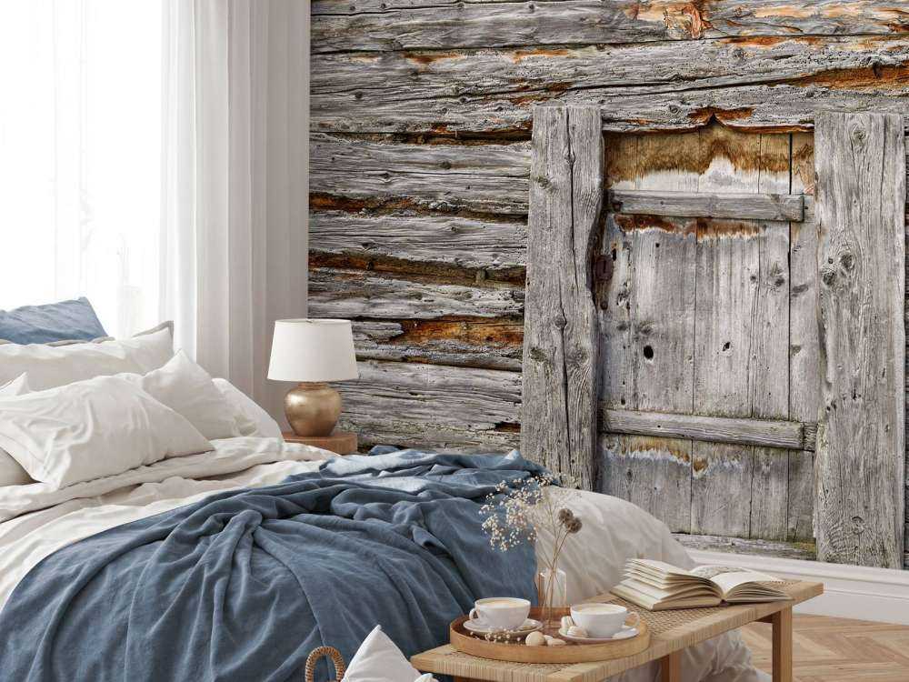 Altes Holz mit Tür