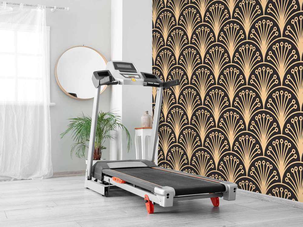 Gold Art Deco Blumen