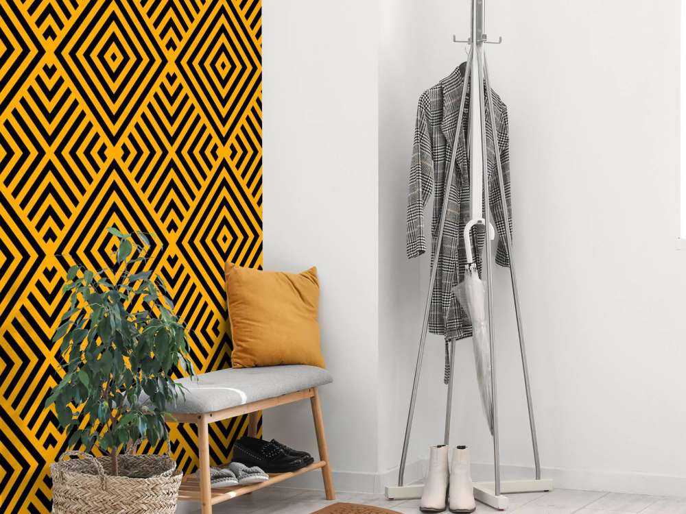Schwarz und Gold Art Deco