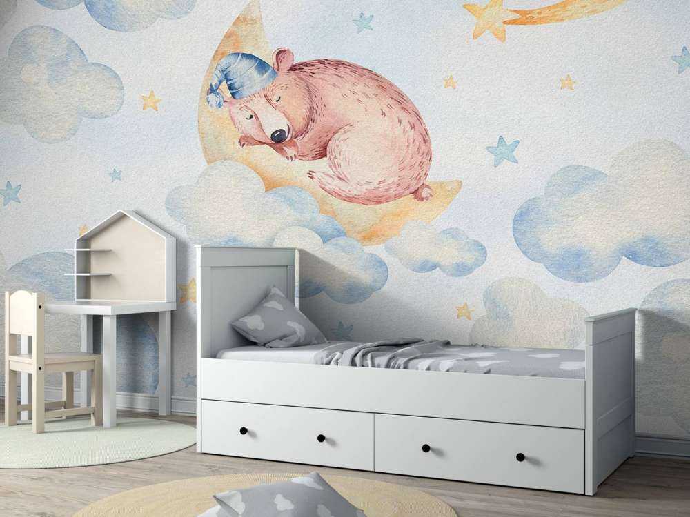 Schlafender Bär in den Wolken