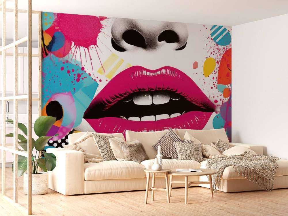 Pop-Art-Lippen