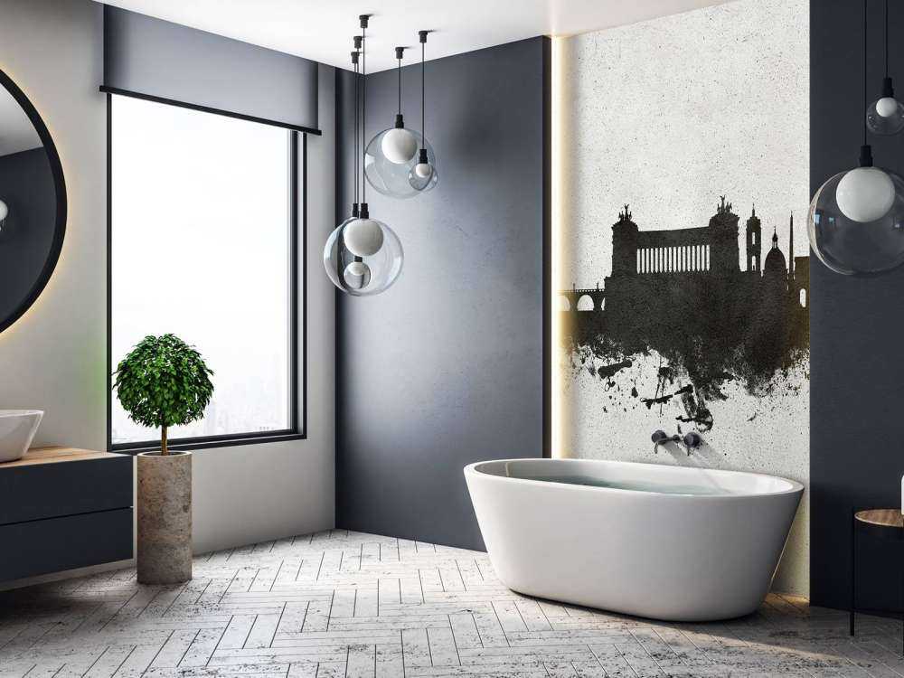 Aquarell-Skyline, Rom