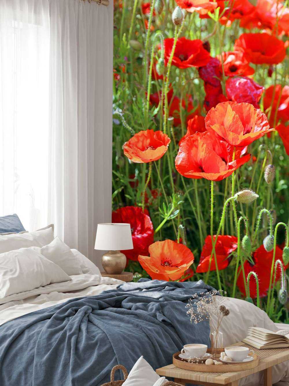 Nahaufnahme von Mohnblumen