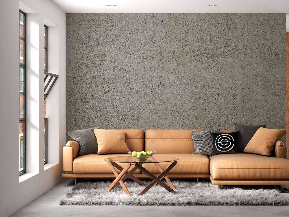 Beton mit groben Steinen