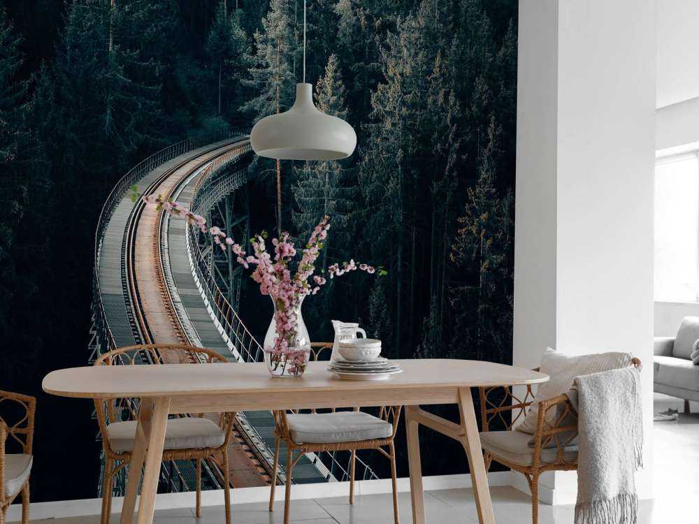 Eine alte verlassene Eisenbahn