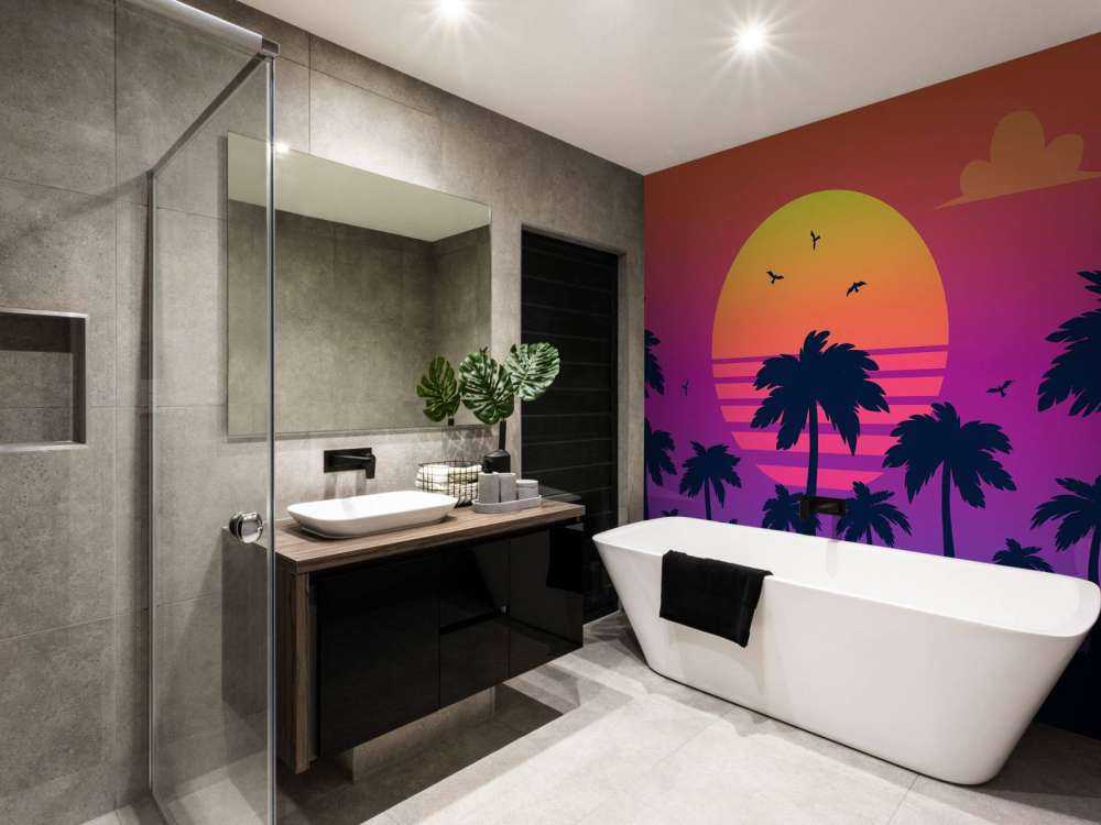 Illustration eines Sonnenuntergangs