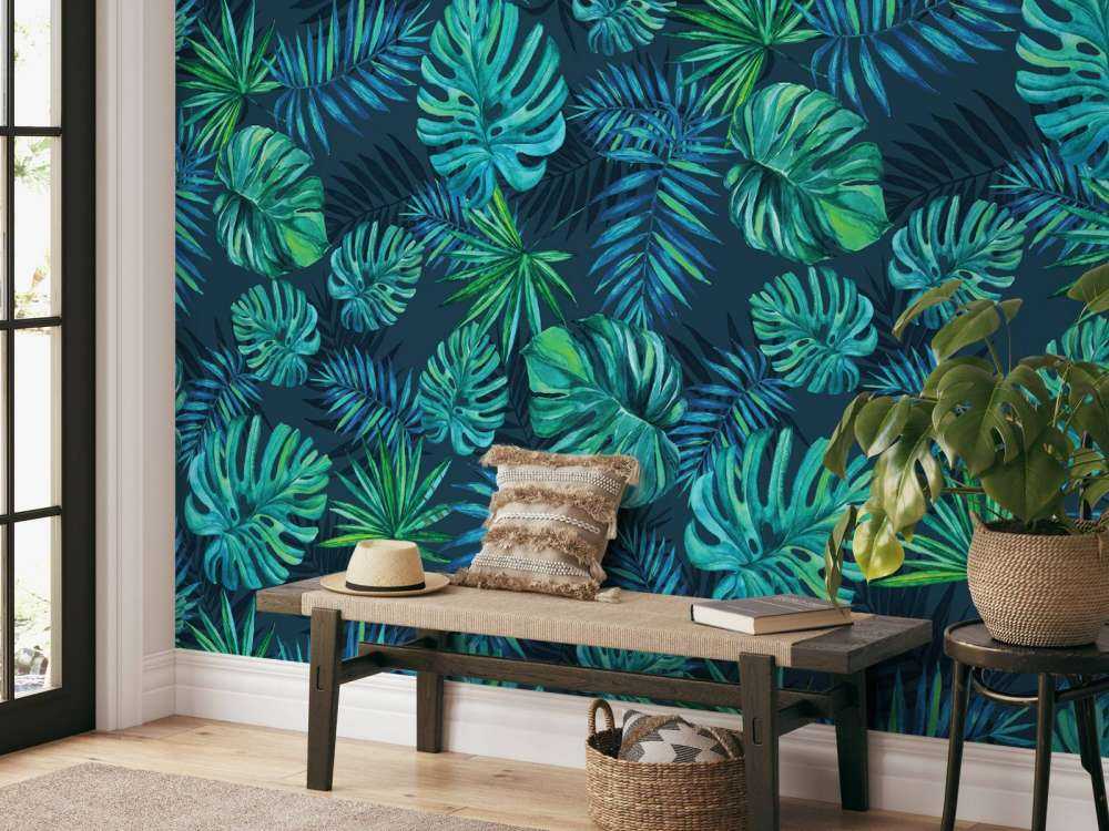 Tropische Aquarellpflanzen